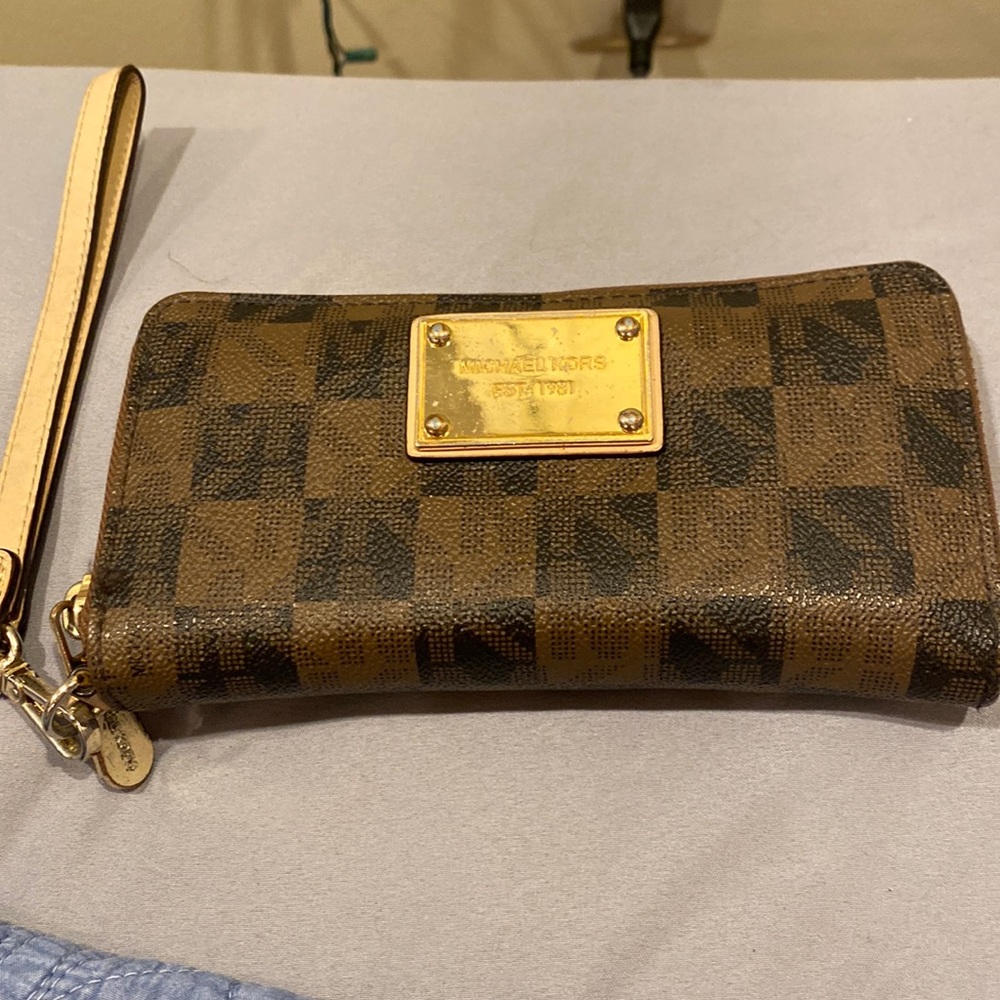 Michael Kors Brown Patterned Wallet - image 1